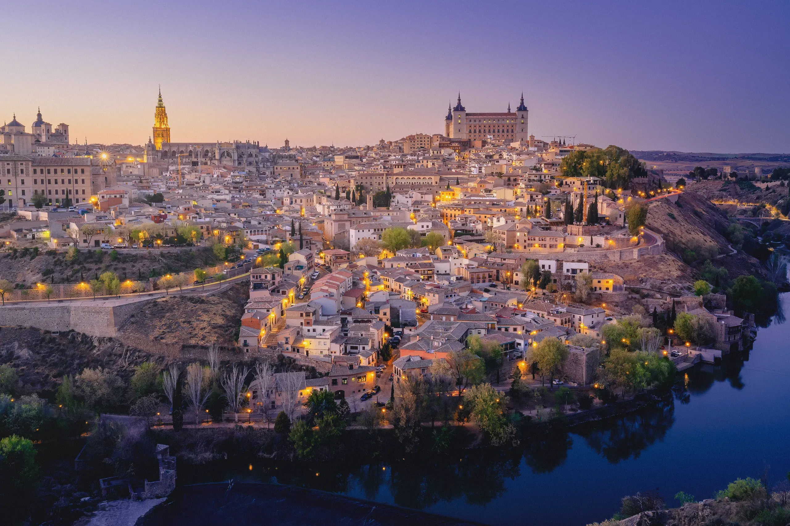 Toledo skyline with cathedral and alcazar at sunse 2026 01 09 07 59 19 utc