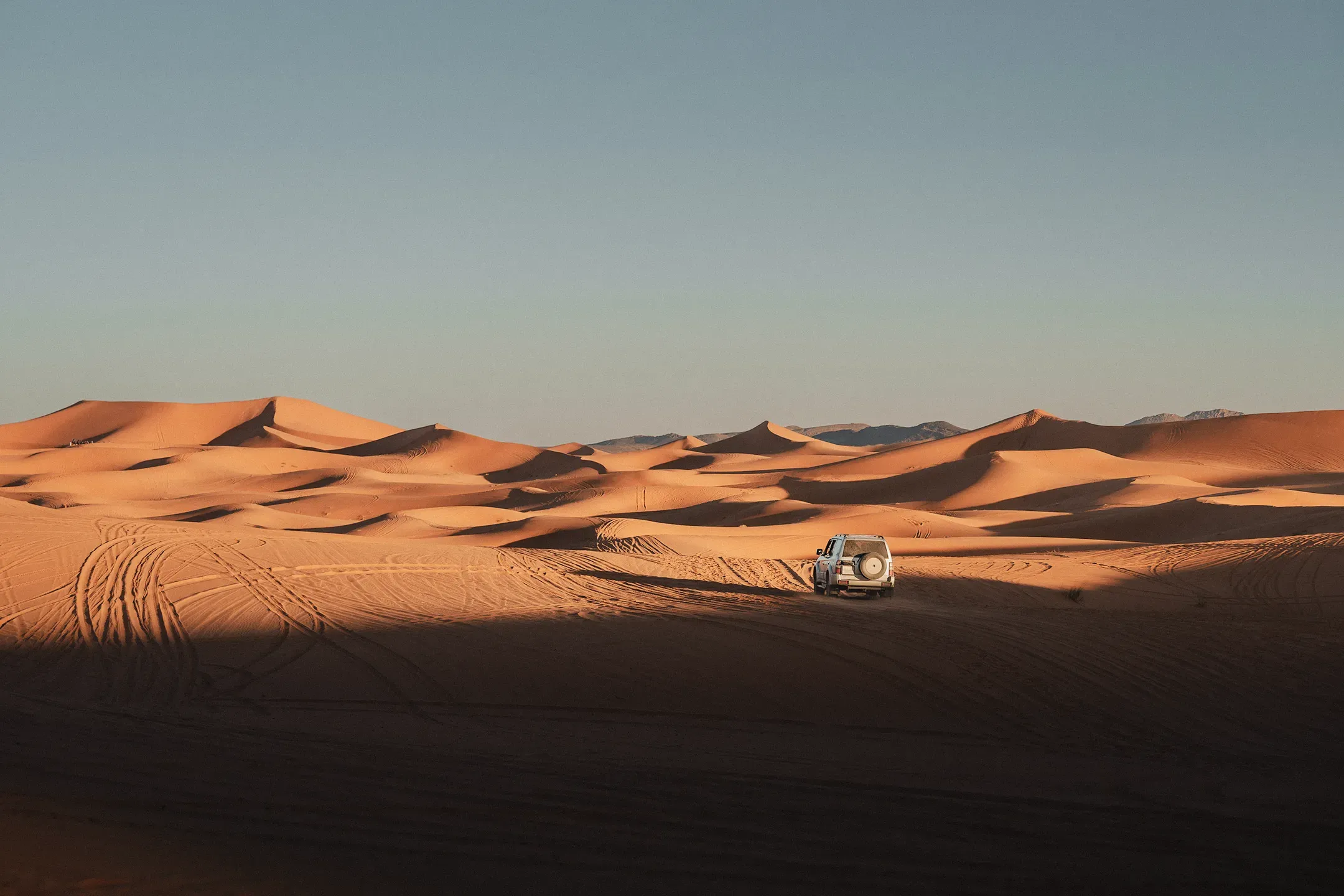 Off road vehicle exploring the majestic erg chebbi 2026 01 09 11 53 38 utc